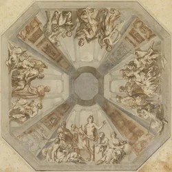 Study for The Triumph of Apollo for the Ceiling of the Sala delle Muse, Museo Pio-Clementino, Vatican